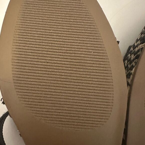 Wonderly Black Wedge Woven Sandals size 8 NEW without box - Picture 11 of 12